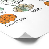 Speech Therapy Squad Pumpkin Fall Halloween Dank Poster (Ecke)