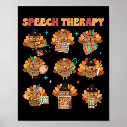 Speech Therapy Türkei Slp Speech Therapist der Fal Poster (Vorne)