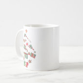 Speech Therapy Weihnachtsbaum Merry Xmas Slp Thera Kaffeetasse (Vorderseite Links)