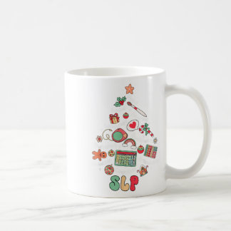 Speech Therapy Weihnachtsbaum Merry Xmas Slp Thera Kaffeetasse