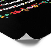 Speech Therast Bracelet Christmas Friendship Slp X Poster (Ecke)
