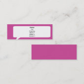 Speechbox - dünn mini visitenkarte (Vorne/Hinten)