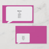Speechbox - Geschäft Visitenkarte (Vorne/Hinten)