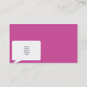 Speechbox - Geschäft Visitenkarte (Rückseite)