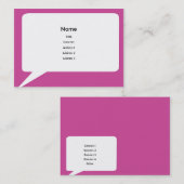 Speechbox - mollig visitenkarte (Vorne/Hinten)