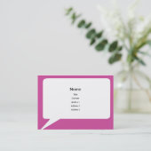 Speechbox - mollig visitenkarte (Stehend Vorderseite)