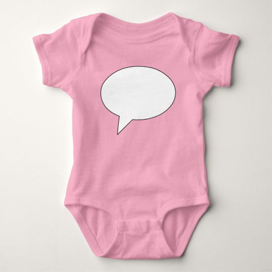 Speechbubble01whiteondark01 Baby Strampler (Vorderseite)