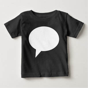 Speechbubble02whiteondark01 Baby T-shirt