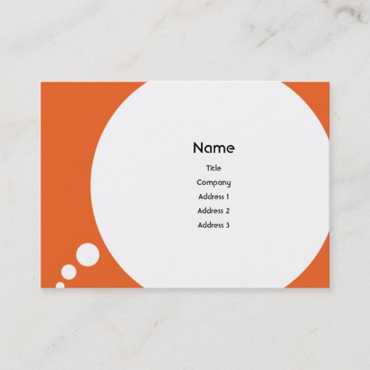 Speechbubble - mollig visitenkarte (Vorderseite)