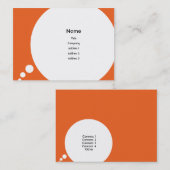 Speechbubble - mollig visitenkarte (Vorne/Hinten)