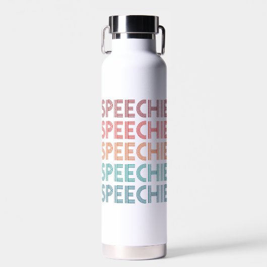 Speechie Niedlich Speech Pathologe SLP Trinkflasche (Vorne)