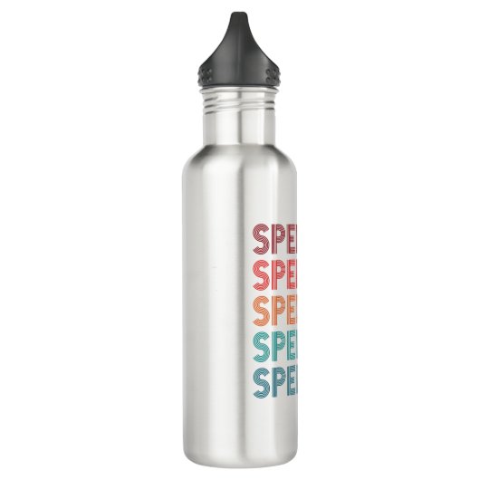 Speechie Retro Speech Pathology Pathologin SLP Edelstahlflasche (Links)