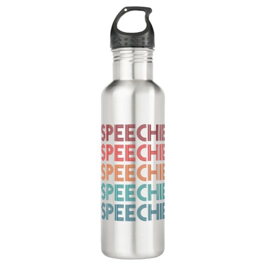 Speechie Retro Speech Pathology Pathologin SLP Edelstahlflasche (Vorderseite)