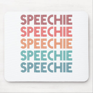 Speechie Retro Speech Pathology Pathologin SLP Mousepad