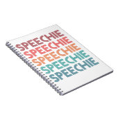Speechie Retro Speech Pathology Pathologin SLP Notizblock (Rechte Seite)