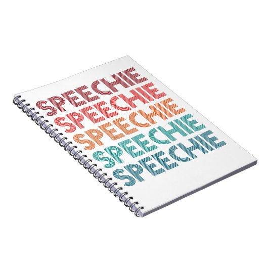 Speechie Retro Speech Pathology Pathologin SLP Notizblock (Rechte Seite)