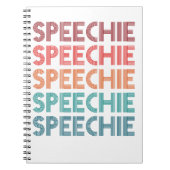 Speechie Retro Speech Pathology Pathologin SLP Notizblock (Vorderseite)