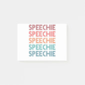 Speechie Retro Speech Pathology Pathologin SLP Post-it Klebezettel (Vorderseite)