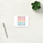 Speechie Retro Speech Pathology Pathologin SLP Post-it Klebezettel (Büro)