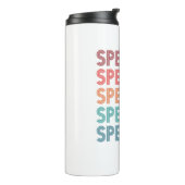 Speechie Retro Speech Pathology Pathologin SLP Thermosbecher (Nach links gedreht)