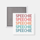 Speechie Retro Speech Pathology Pathologist SLP Magnet (Vorderseite/Rückseite)