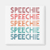 Speechie Retro Speech Pathology Pathologist SLP Magnet (Vorne)
