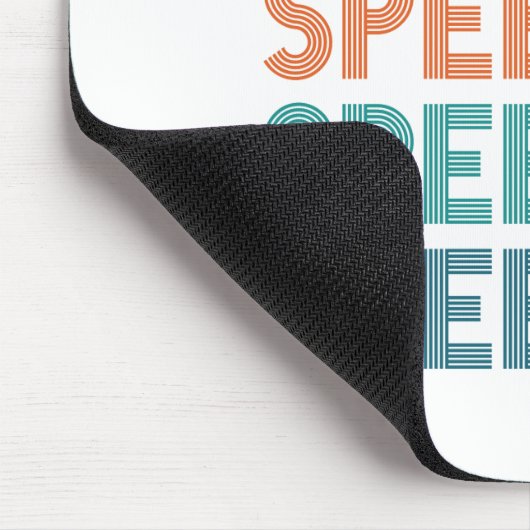 Speechie Retro Speech Pathology Pathologist SLP Mousepad (Ecke)