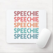Speechie Retro Speech Pathology Pathologist SLP Mousepad (Mit Mouse)