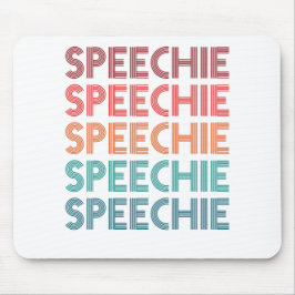 Speechie Retro Speech Pathology Pathologist SLP Mousepad