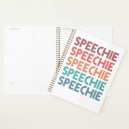 Speechie Retro Speech Pathology Pathologist SLP Planer (Anzeige)