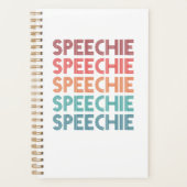 Speechie Retro Speech Pathology Pathologist SLP Planer (Vorderseite)
