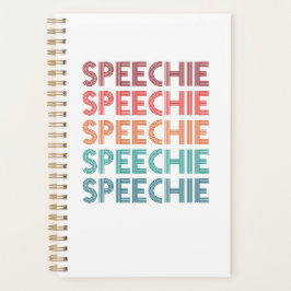 Speechie Retro Speech Pathology Pathologist SLP Planer