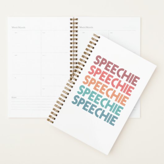 Speechie Retro Speech Pathology Pathologist SLP Planer (Anzeige)
