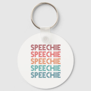 Speechie Retro Speech Pathology Pathologist SLP Schlüsselanhänger