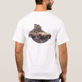 Speed and Coffee Car Enthusiast  T-Shirt (Rückseite)