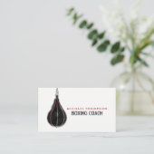 Speed Ball, Boxer, Boxer, Boxtrainer Visitenkarte (Stehend Vorderseite)