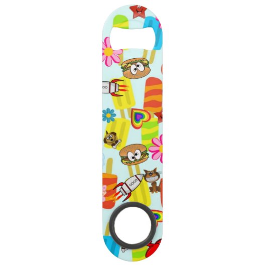 Speed Bottle Opener Hamburger Blumenspektakel Flaschenöffner (Rückseite)