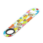 Speed Bottle Opener Hamburger Blumenspektakel Flaschenöffner (Rückseite Schrägansicht)