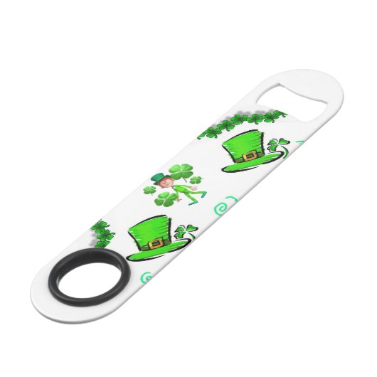Speed Bottle Opener St. Patrick's Day Flaschenöffner (Rückseite Schrägansicht)
