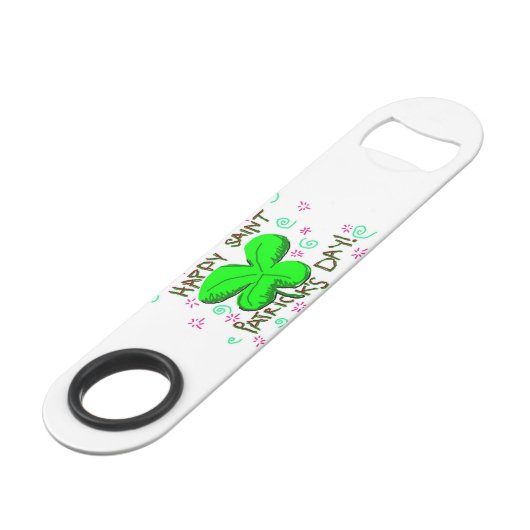 Speed Bottle Opener St. Patrick's Day Flaschenöffner (Rückseite Schrägansicht)