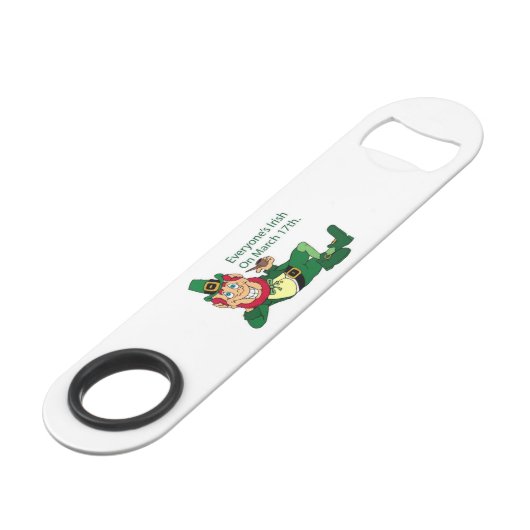 Speed Bottle Opener St. Patrick's Day Speedflaschenöffner (Vorderseite Schrägansicht)