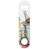 Speed Bottle Opener White Champagne Floral Speed Flaschenöffner (Rückseite)