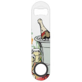 Speed Bottle Opener White Champagne Floral Speed Flaschenöffner (Vorderseite)