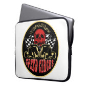 Speed Circus Originaldesign Laptopschutzhülle (Vorderseite Links)
