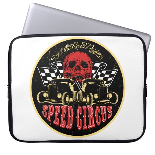 Speed Circus Originaldesign Laptopschutzhülle (Vorderseite)