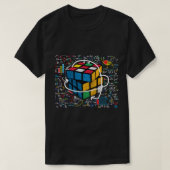 Speed Cubing konkurrierendes Puzzle Funny Math Lov T-Shirt (Design vorne)