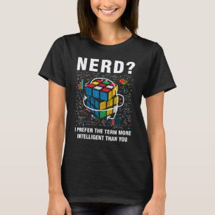 Speed Cubing Nerd Jokes Funny Speed Cubing Math T-Shirt