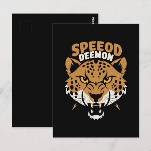 Speed Demon Postkarte (Vorne/Hinten)