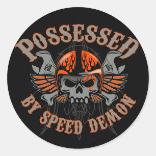 Speed Demon Toolbox Runder Aufkleber