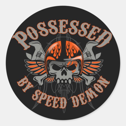 Speed Demon Toolbox Runder Aufkleber (Vorderseite)